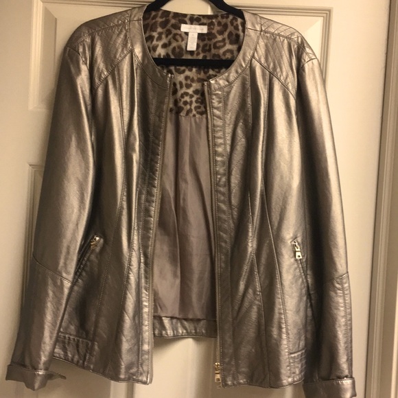 Charter Club Jackets & Blazers - VEGAN LEATHER JACKET